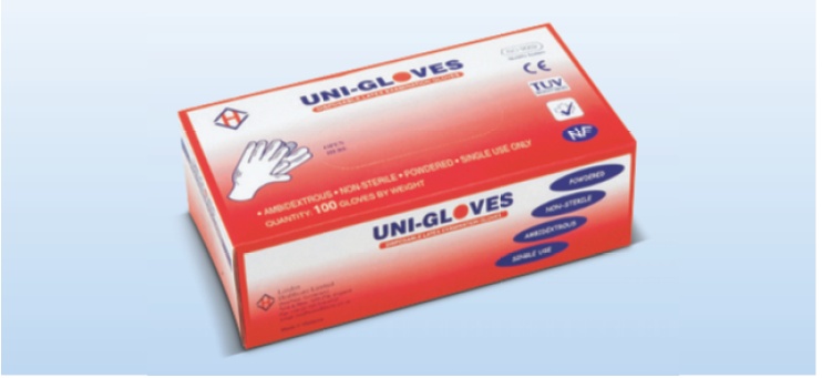 Disposable Latex Examination Gloves (Powdered)-image
