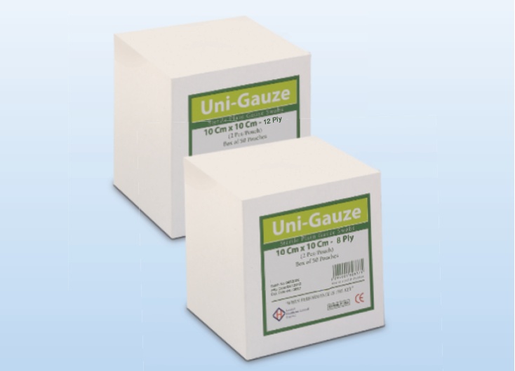 Sterile Plain Gauze Swabs (8ply & 12ply)-image